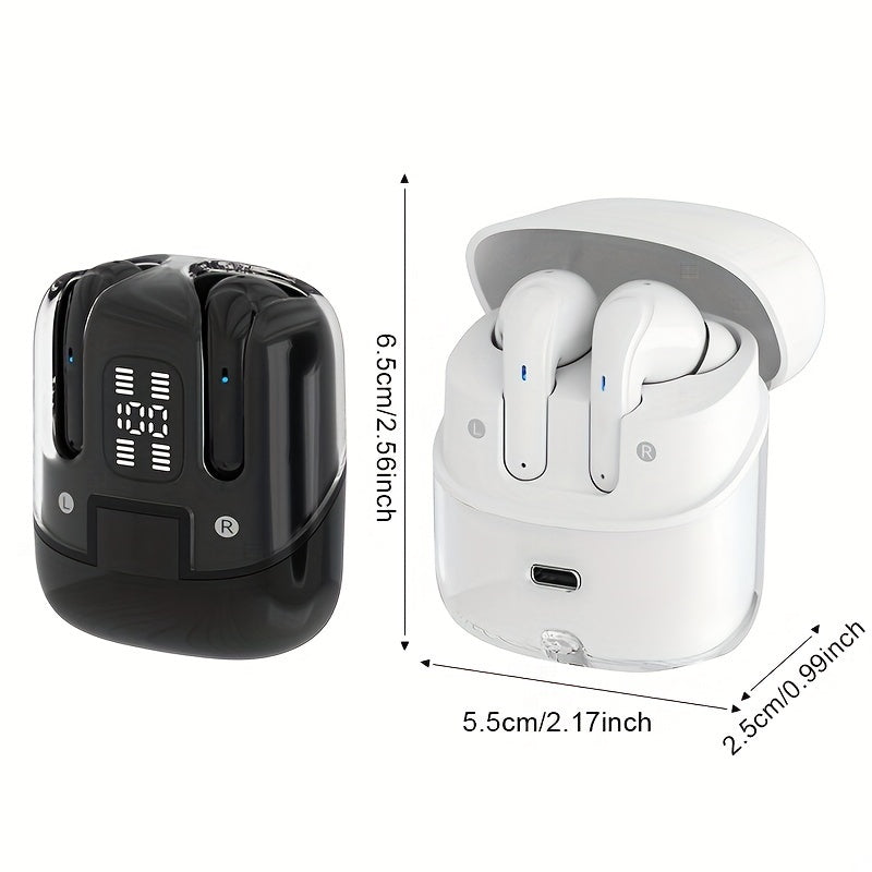 2024 Wireless Headset, LED Display, BT 5.5, HIFI Bass, Noise Cancel, Fast Charging