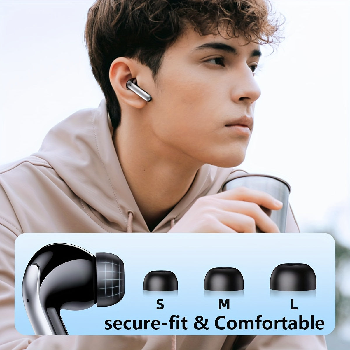 Wireless 5.3 Earphones – Stereo In-Ear with Type-C Fast Charging