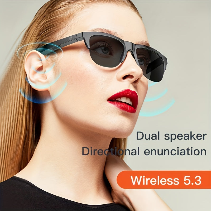 Smart Wireless Sunglasses with HD Lenses & HIFI Sound, Long Battery