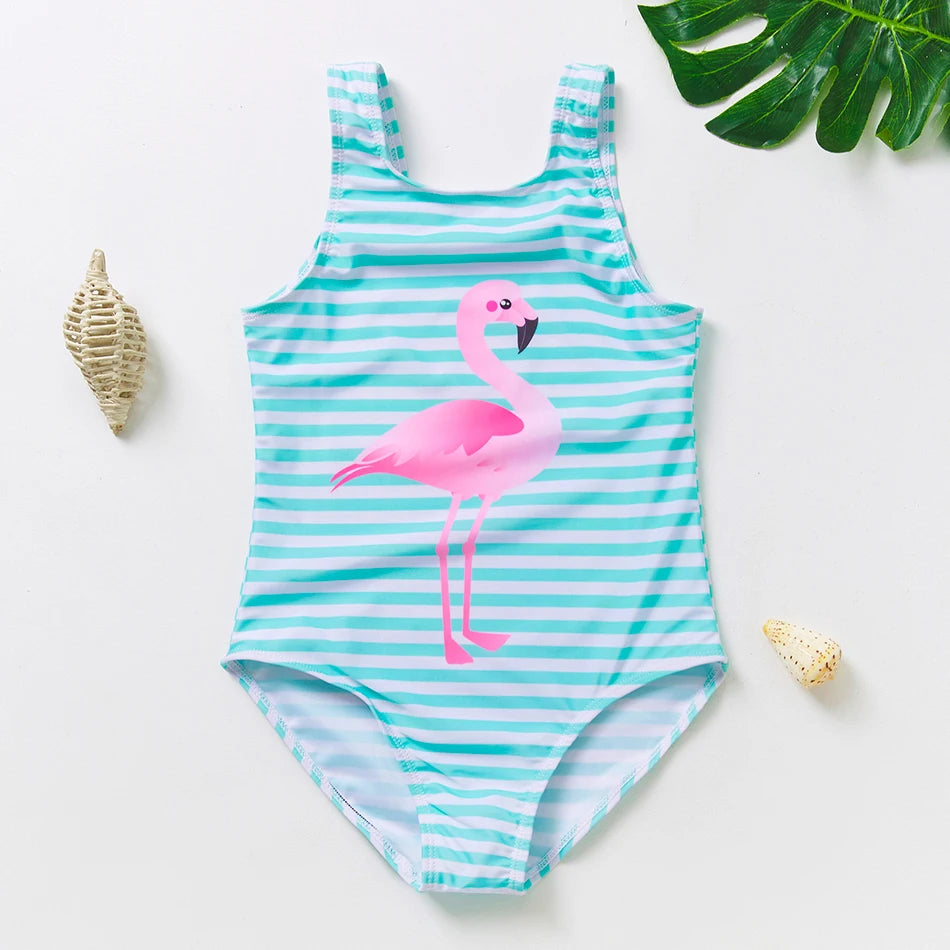 Girls' Mermaid One Piece Swimsuit