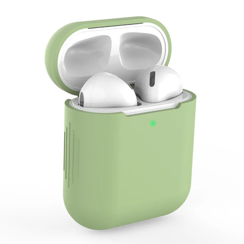 Silicone cases protect AirPods with style.