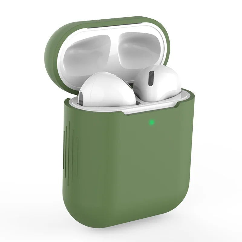 Silicone cases protect AirPods with style.