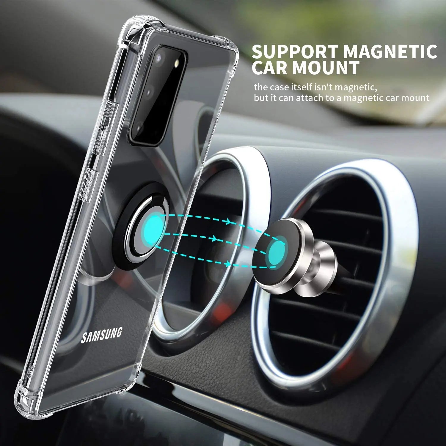 Shockproof Soft Ring Case for Samsung Galaxy S10, Note 10 & More