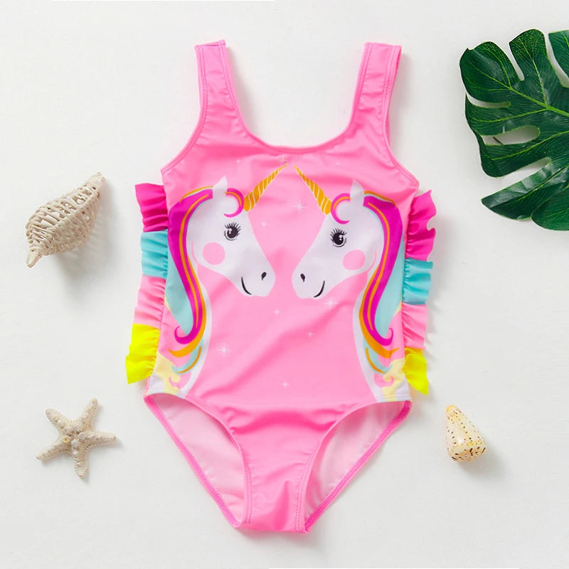 Girls' Mermaid One Piece Swimsuit