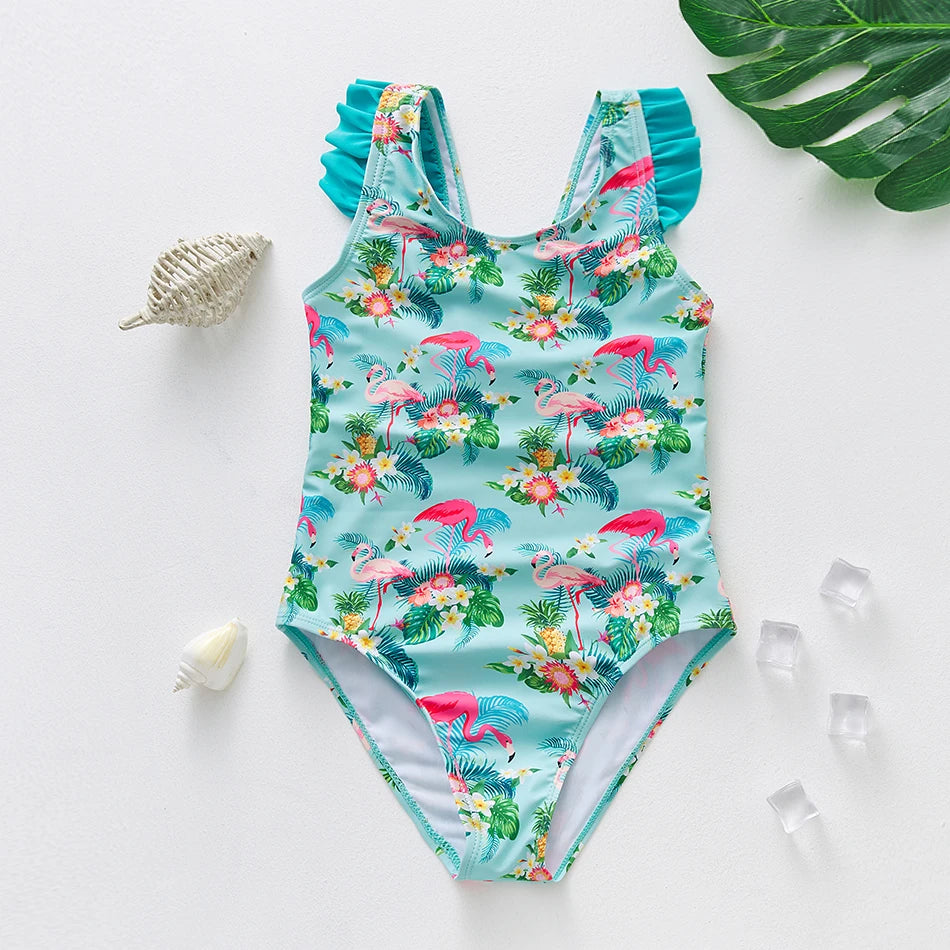 Girls' Mermaid One Piece Swimsuit