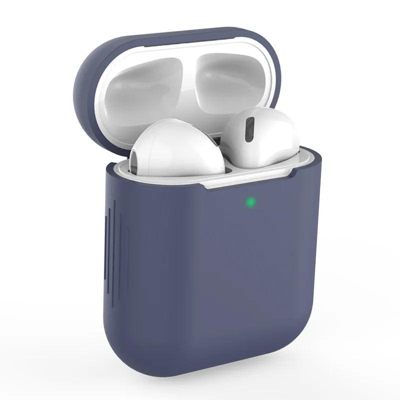 Silicone cases protect AirPods with style.