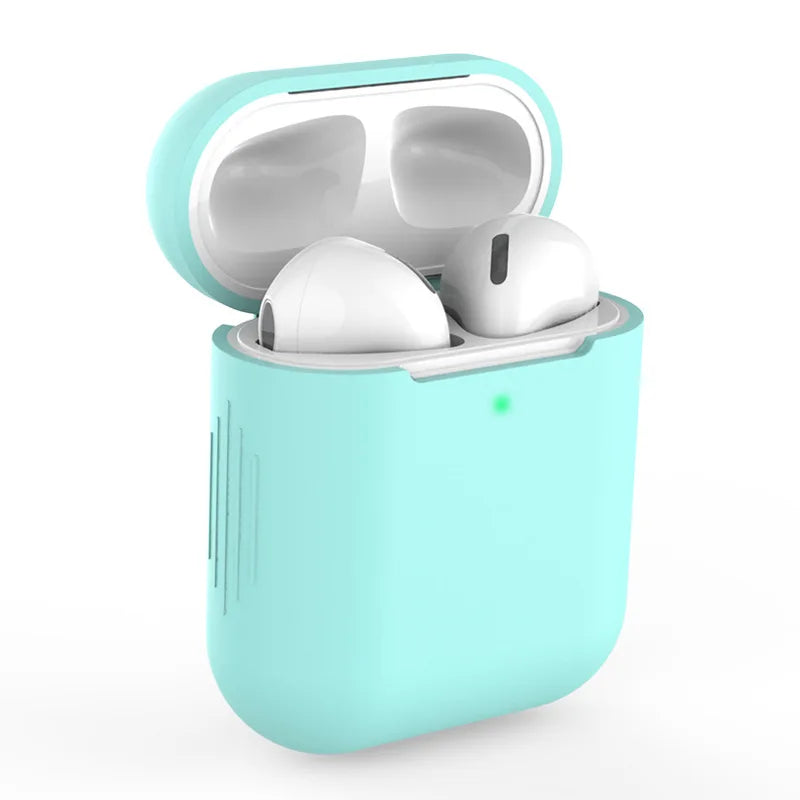 Silicone cases protect AirPods with style.