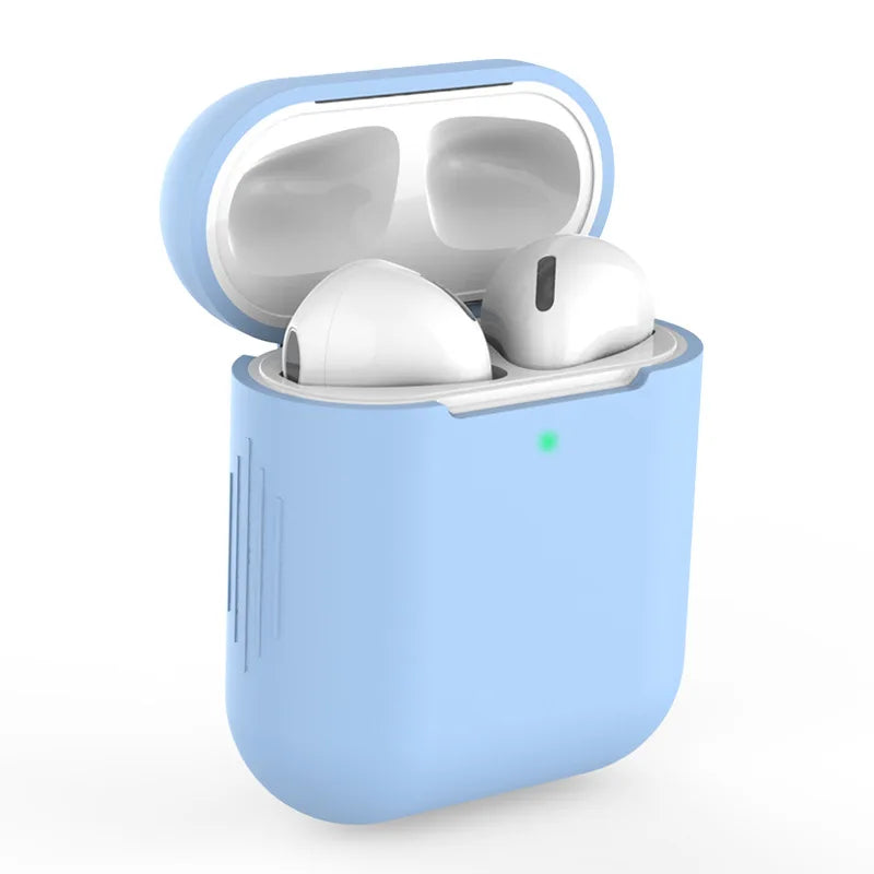 Silicone cases protect AirPods with style.