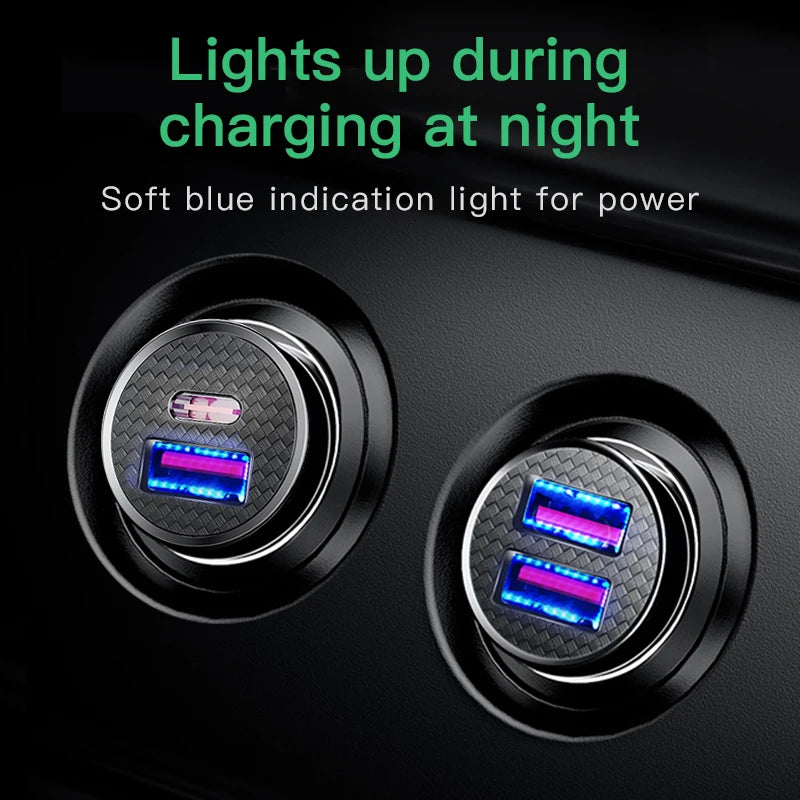 Baseus 30W USB Car Charger with Quick Charge 4.0/3.0 and USB PD