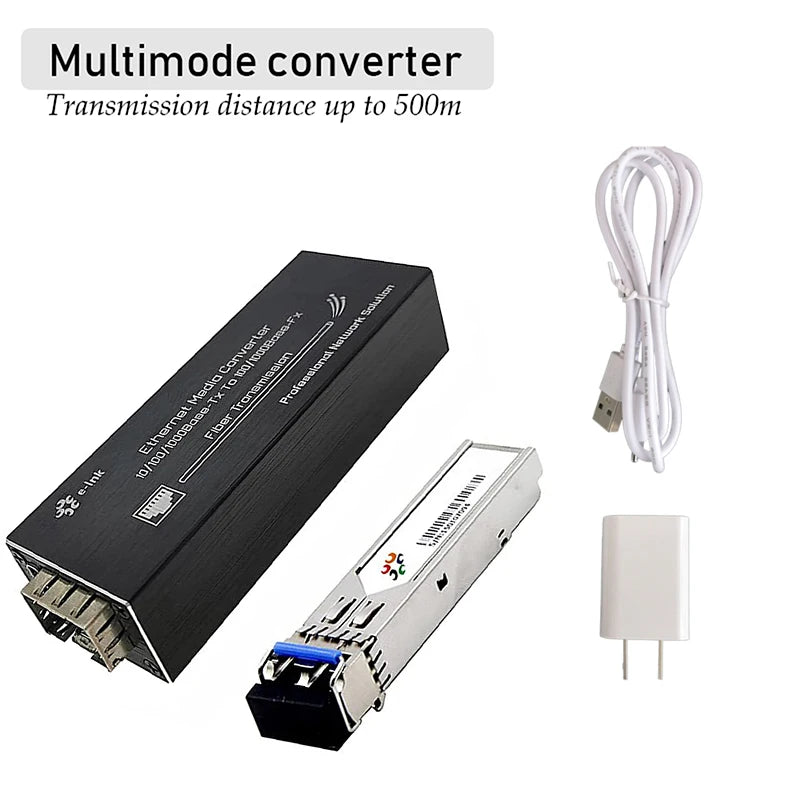 Micro Mini Gigabit SFP Media Converter - 10/100/1000Mbps