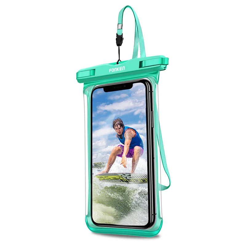 FONKEN Waterproof Underwater Phone Case for iPhone, Samsung, Xiaomi