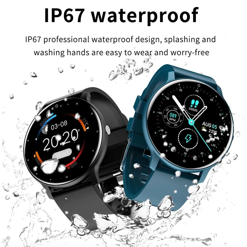 LIGE 2023 Men's Full Touch Smart Watch: Sport, Fitness, IP67 Waterproof