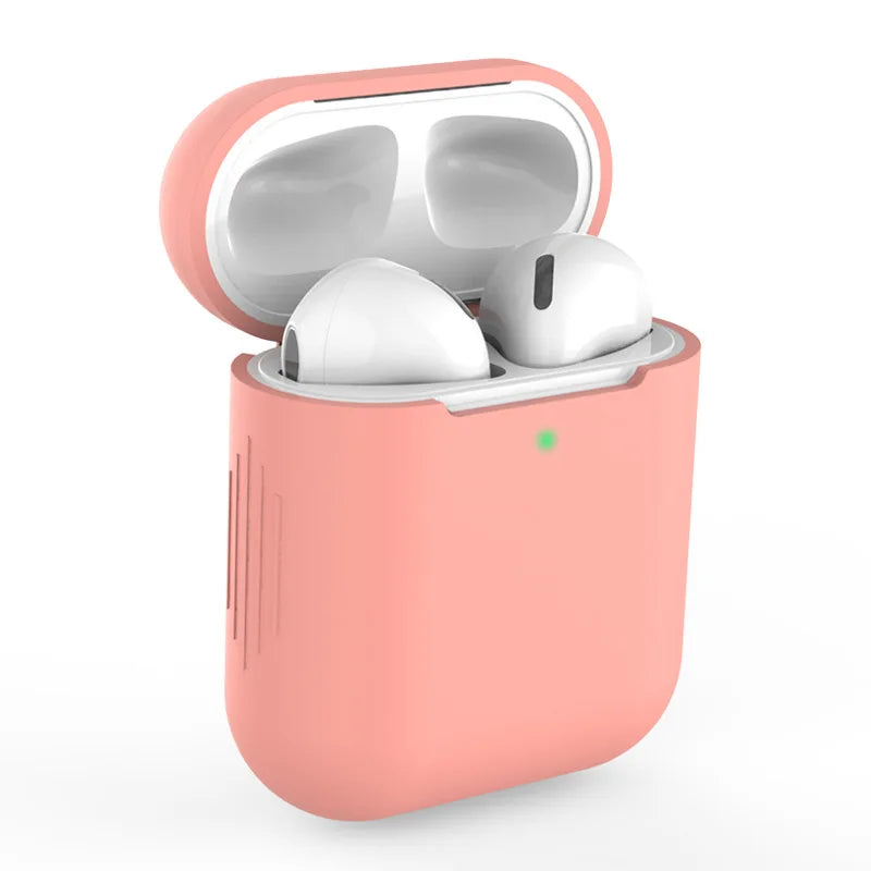 Silicone cases protect AirPods with style.