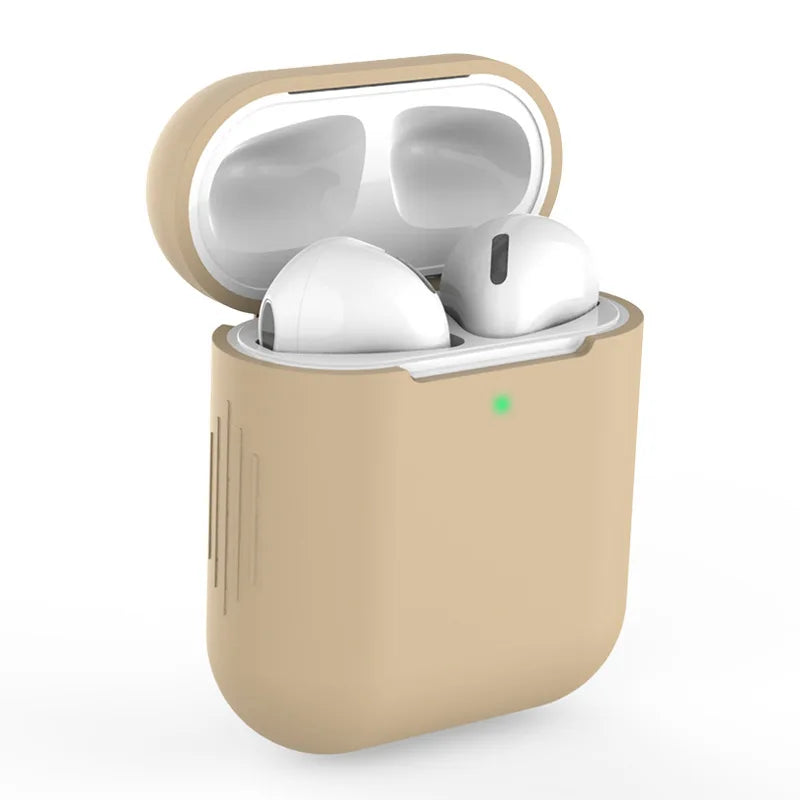 Silicone cases protect AirPods with style.