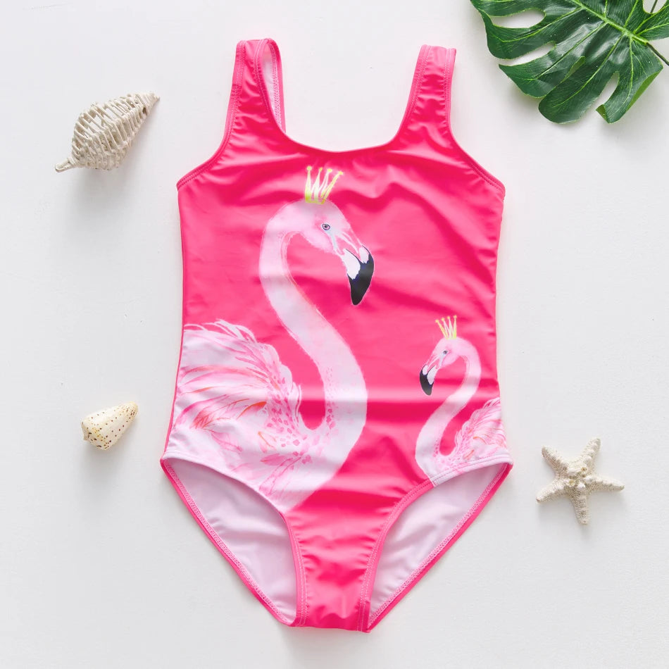 Girls' Mermaid One Piece Swimsuit