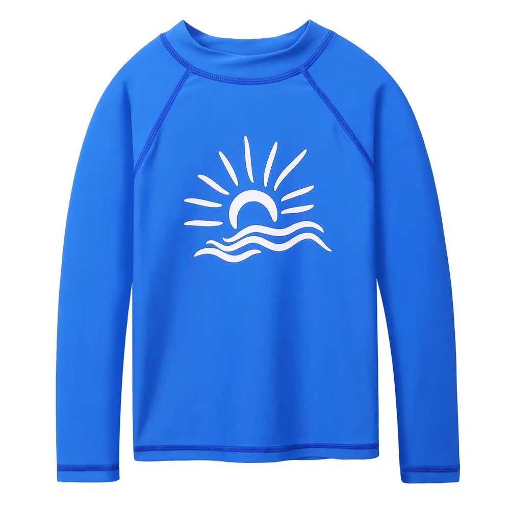 BAOHULU Kids Long Sleeve Rashguard UPF 50+ Swimwear