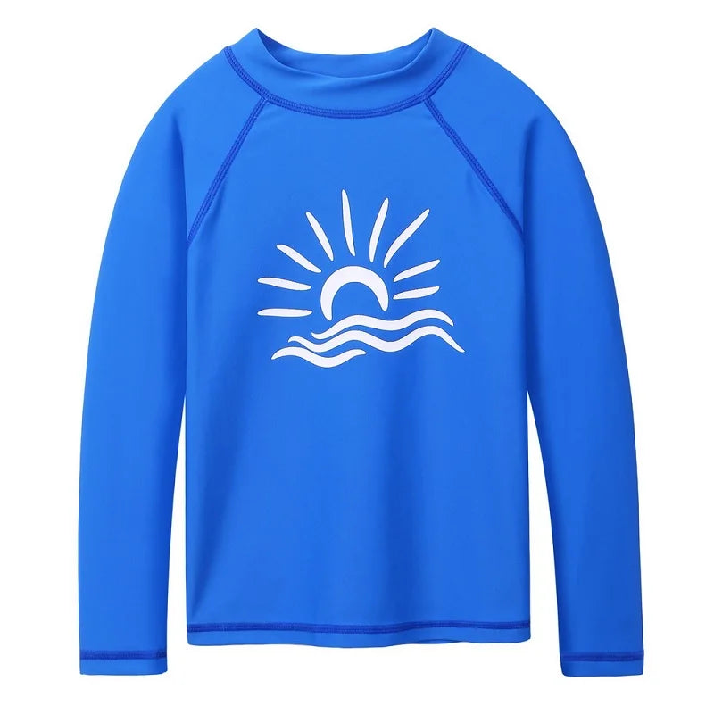 BAOHULU Kids Long Sleeve Rashguard UPF 50+ Swimwear