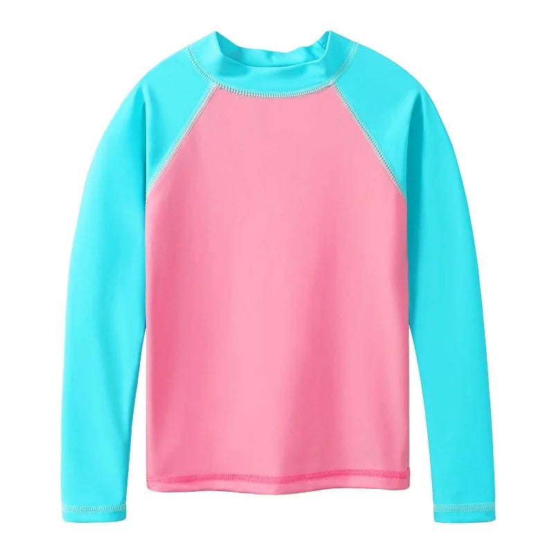 BAOHULU Kids Long Sleeve Rashguard UPF 50+ Swimwear