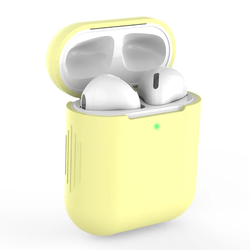 Silicone cases protect AirPods with style.