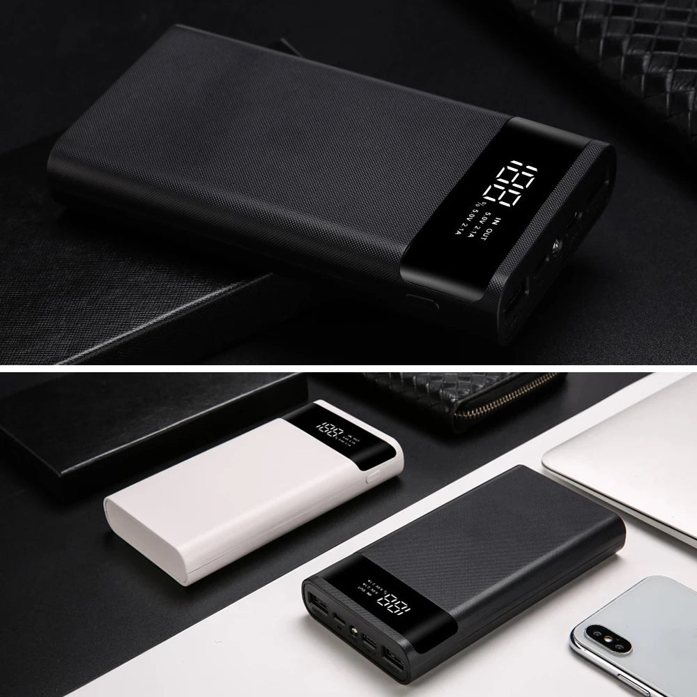 Kebidumei 5V Power Bank Case: Type-C & Micro USB Charger for iPhone, S6, Xiaomi