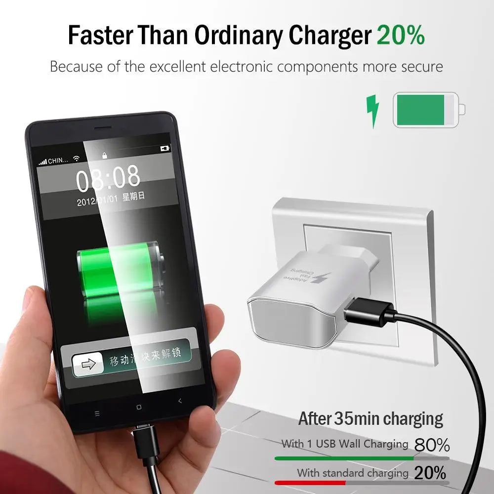 Fast EU USB charger for Samsung.