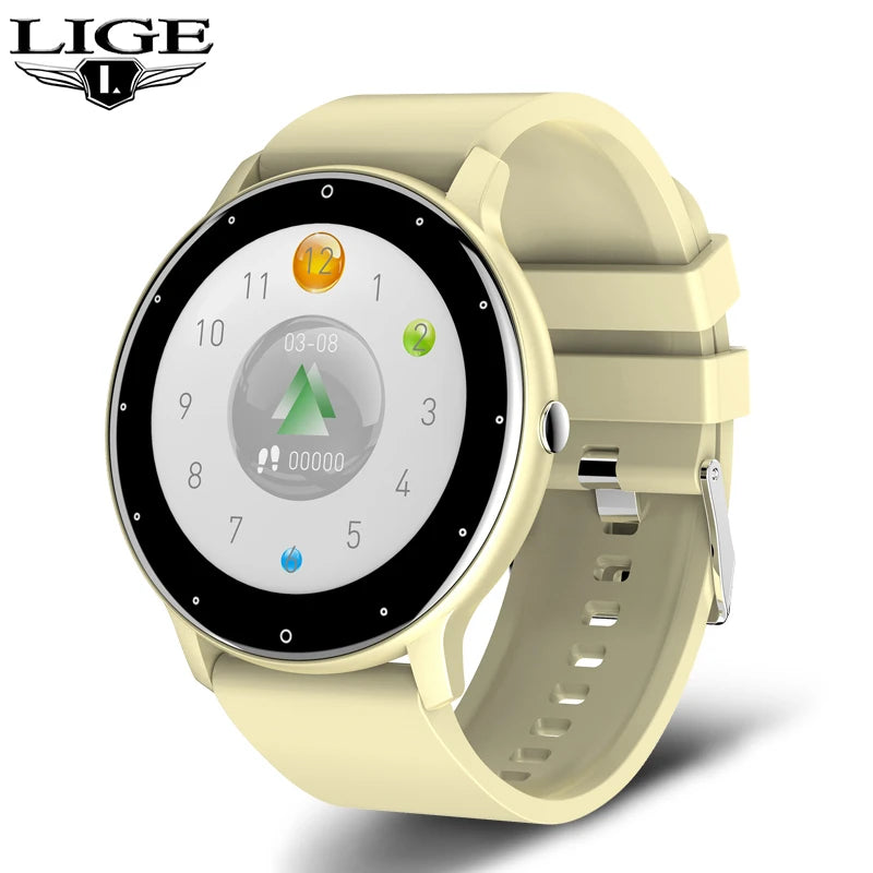 LIGE 2023 Men's Full Touch Smart Watch: Sport, Fitness, IP67 Waterproof