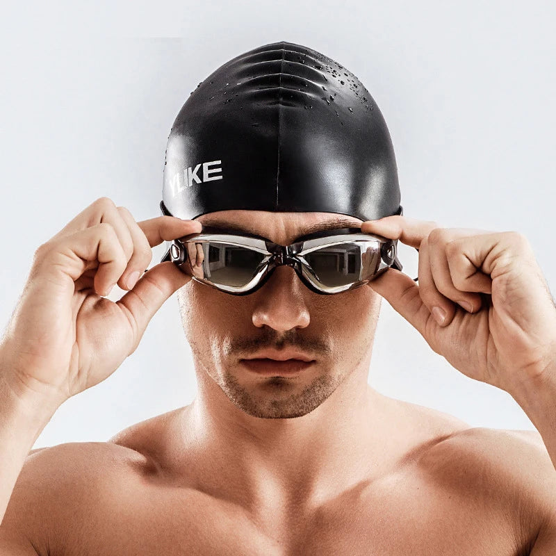 Men's Waterproof Swimming Shorts & Goggles Set 2022