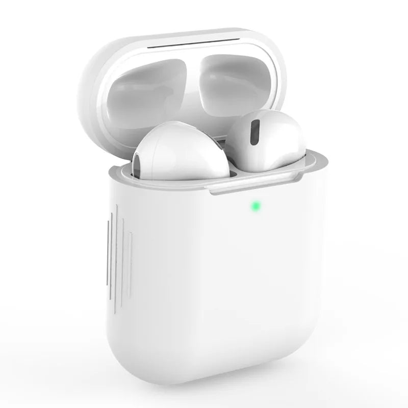 Silicone cases protect AirPods with style.