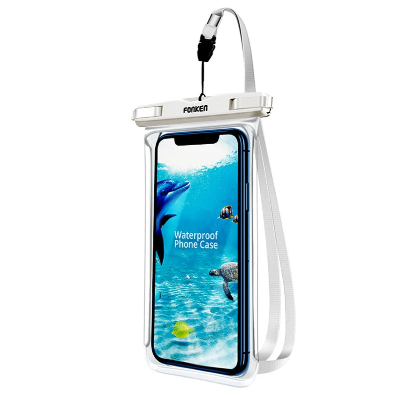 FONKEN Waterproof Underwater Phone Case for iPhone, Samsung, Xiaomi