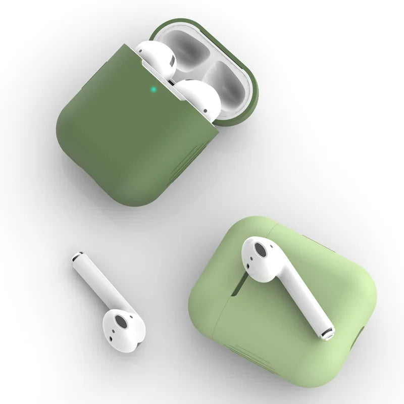 Silicone cases protect AirPods with style.