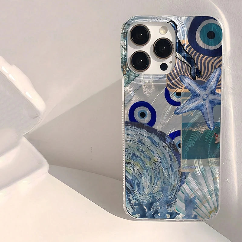Seaside Wave Beach Pattern iPhone Case - Shockproof Cover