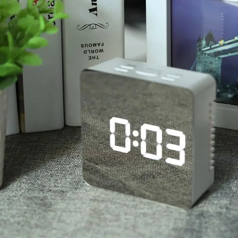 Multifunctional LED Alarm Clock with Temperature & Snooze