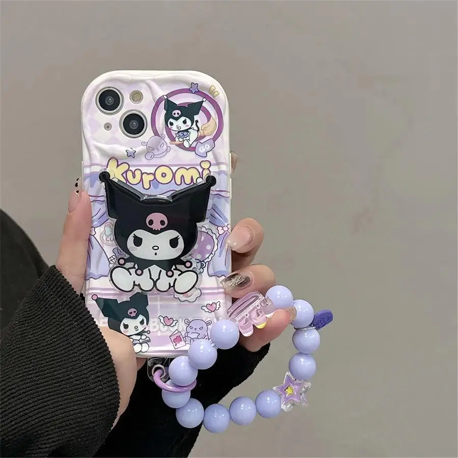 Kuromi Hello Kitty Bracelet Case - iPhone 16/15/14/13/12/11 Pro Max