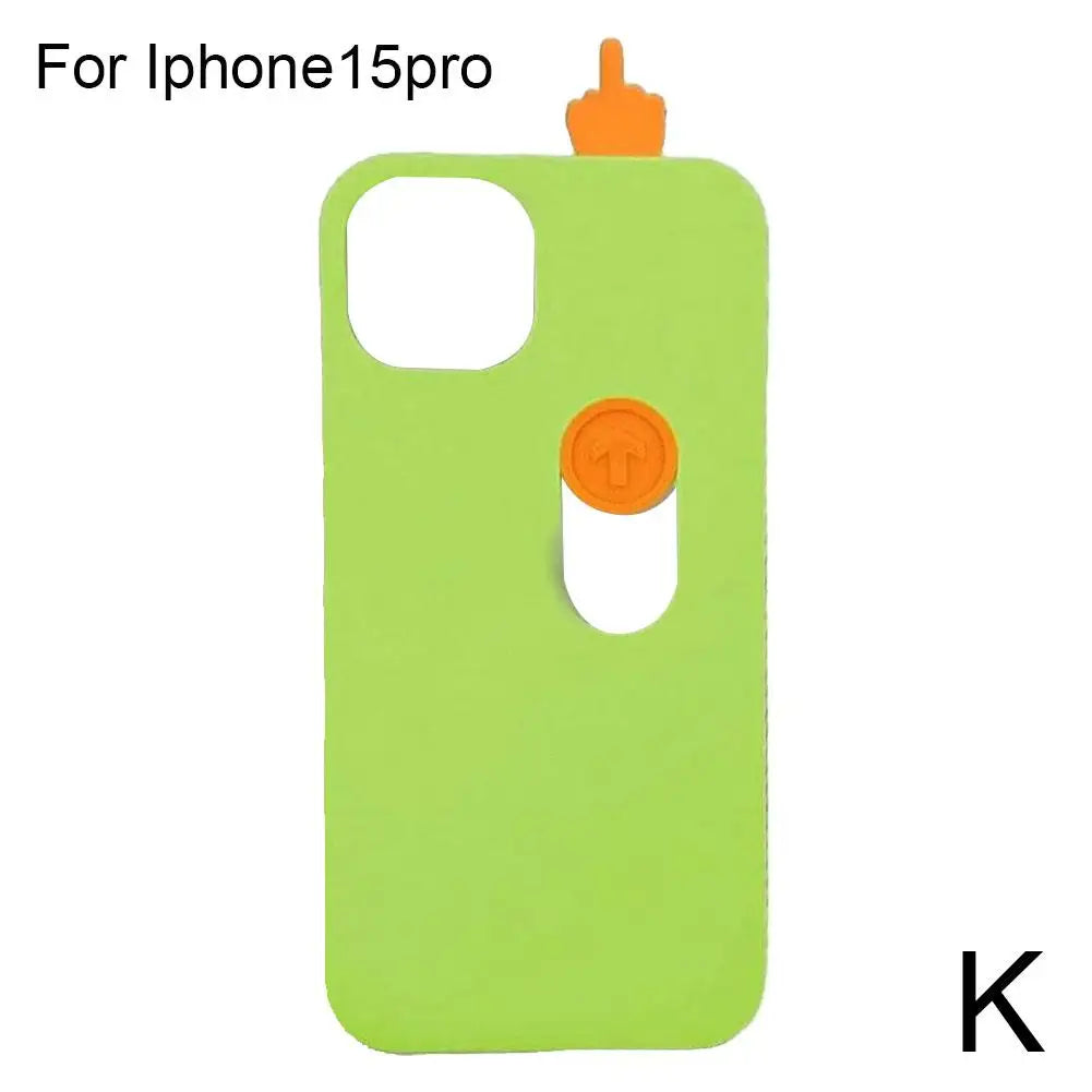 Funny 3D Sliding Middle Finger iPhone Case – Cute Gift Idea