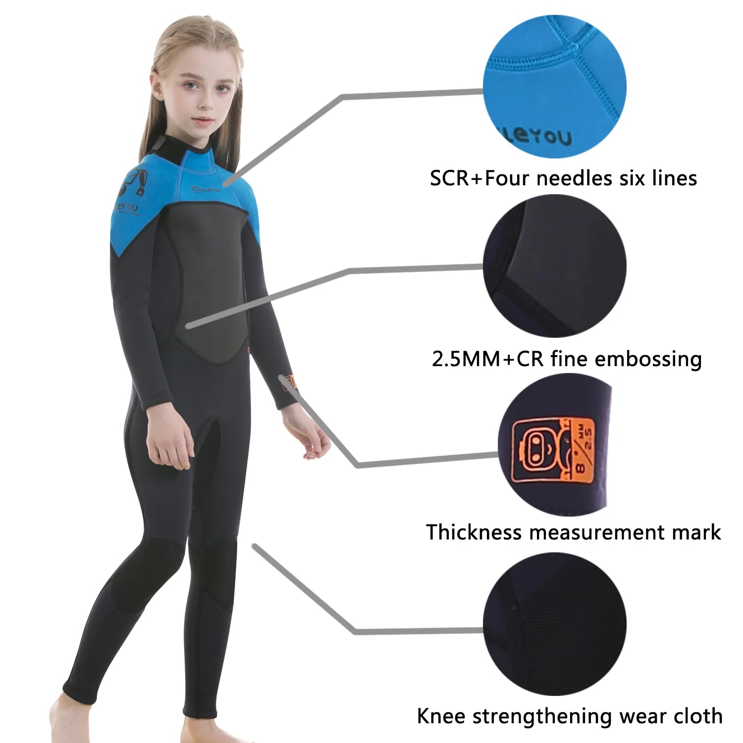 Neoprene Kids Wetsuits: Swimwear for Surfing and Snorkeling