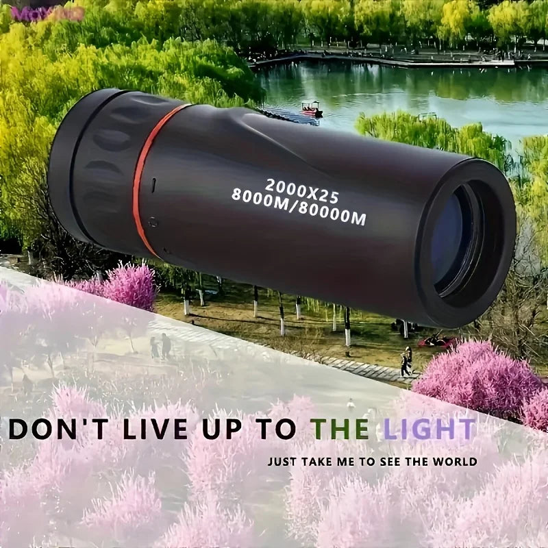 2025 2000x25 HD Monocular Telescope – Compact & Portable for Outdoor Use