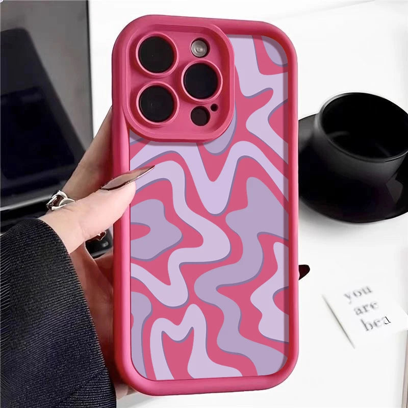 Luxury Striped Pattern iPhone Case - Soft TPU Cover