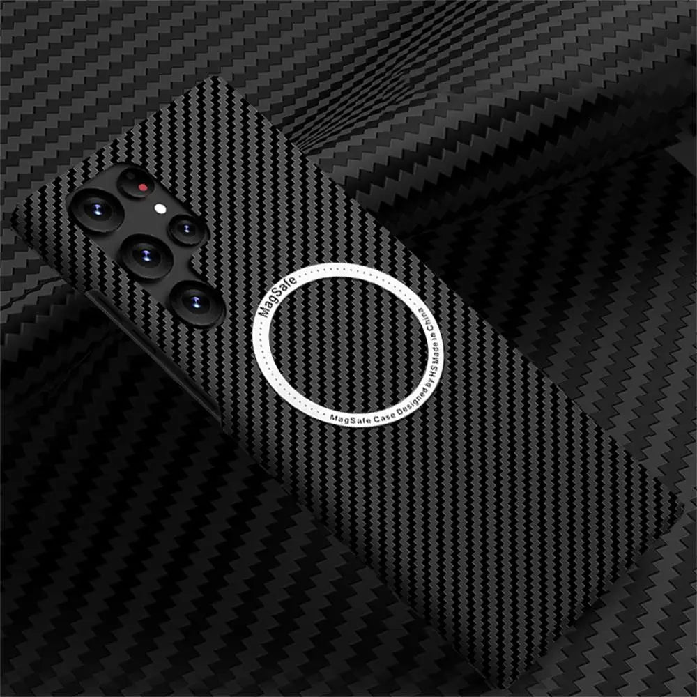 Carbon fiber Magsafe case for Samsung.