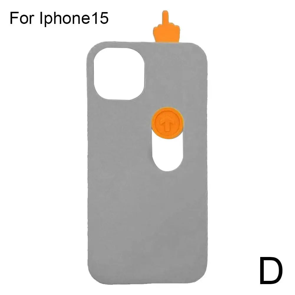 Funny 3D Sliding Middle Finger iPhone Case – Cute Gift Idea