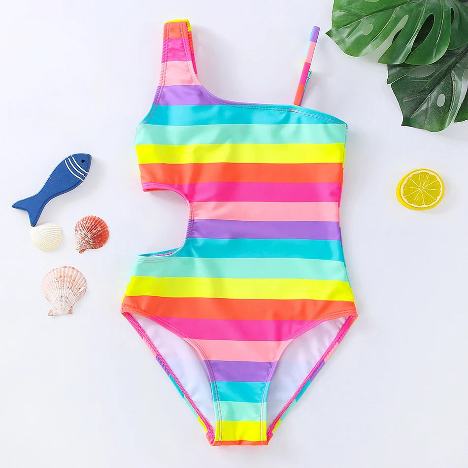 Girls' Mermaid One Piece Swimsuit