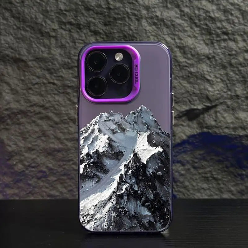 Beautiful Snow Mountain iPhone Case - Soft Anti-Fall Back Cover
