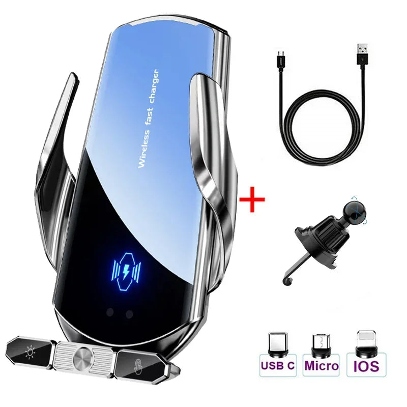 50W Wireless Car Charger for Samsung & iPhone