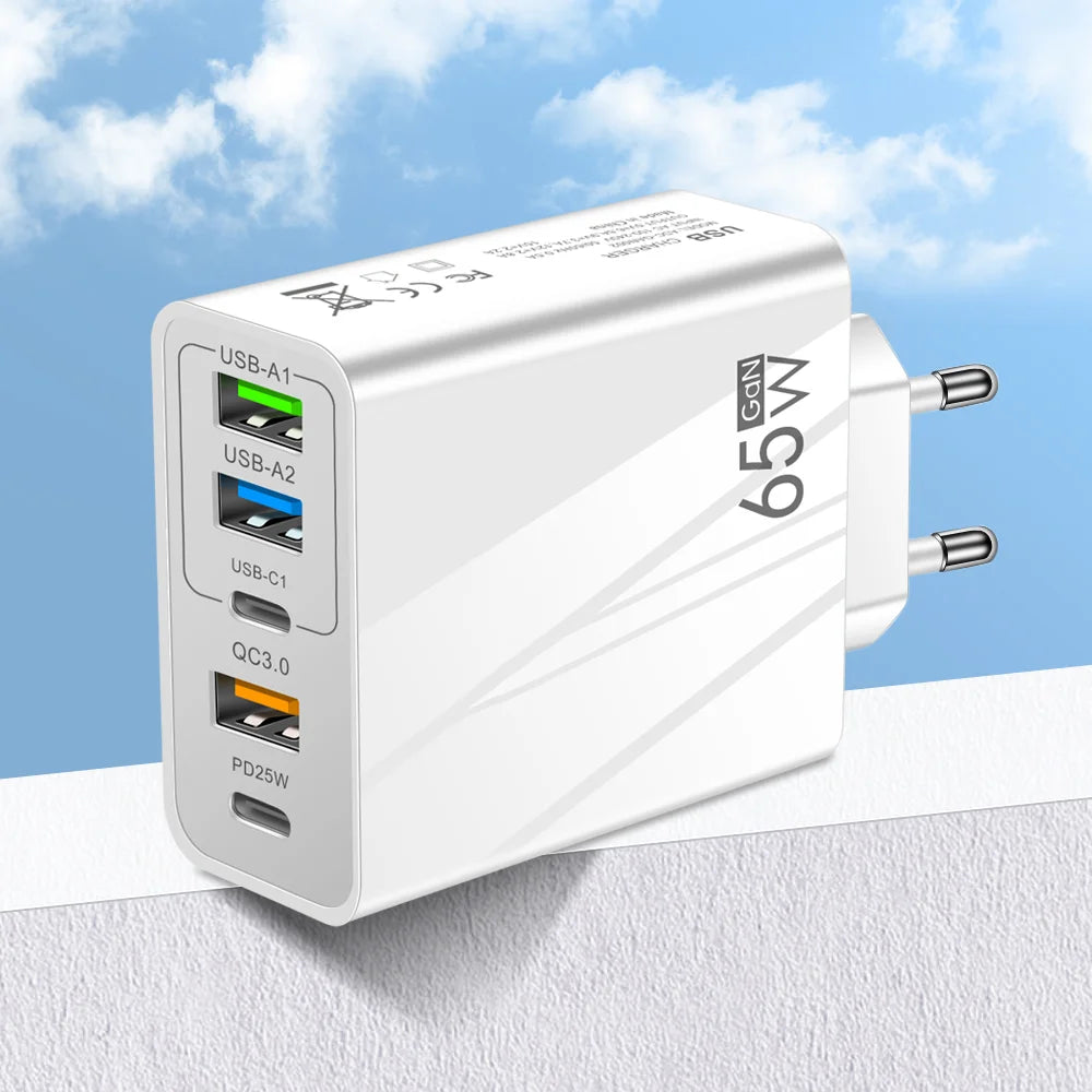 65W GaN USB Charger: Fast Charging.