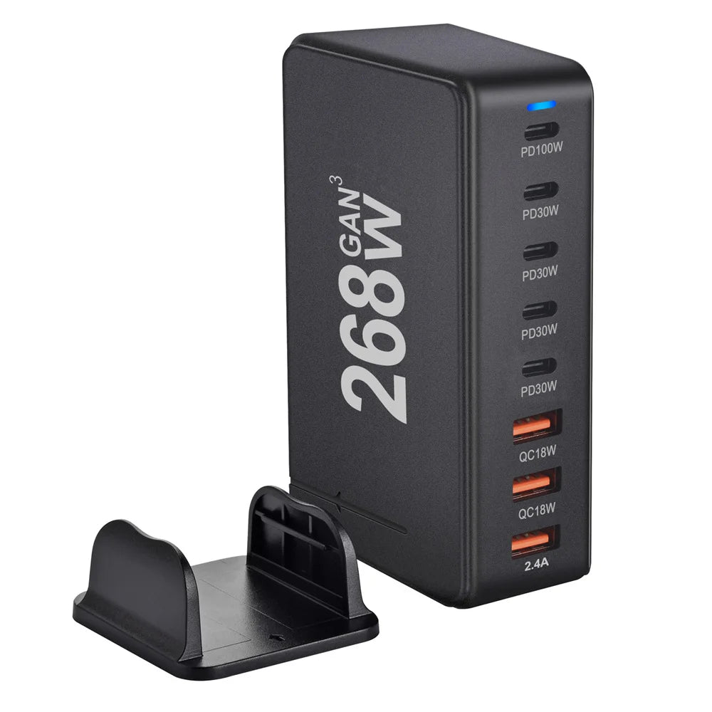 8-port USB Type C GaN Charger.