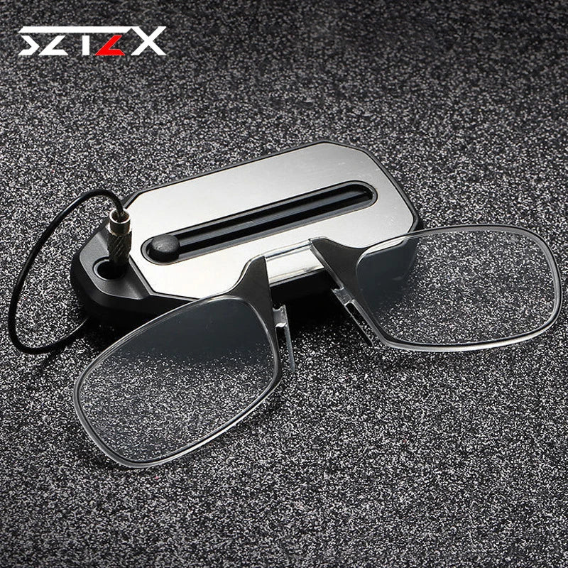 Ultralight Folding Nose Clip Reading Glasses +1.0 to +3.0