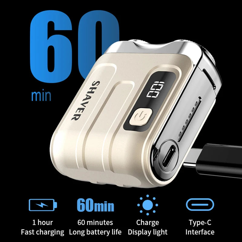 Mini Travel Electric Shaver for Men