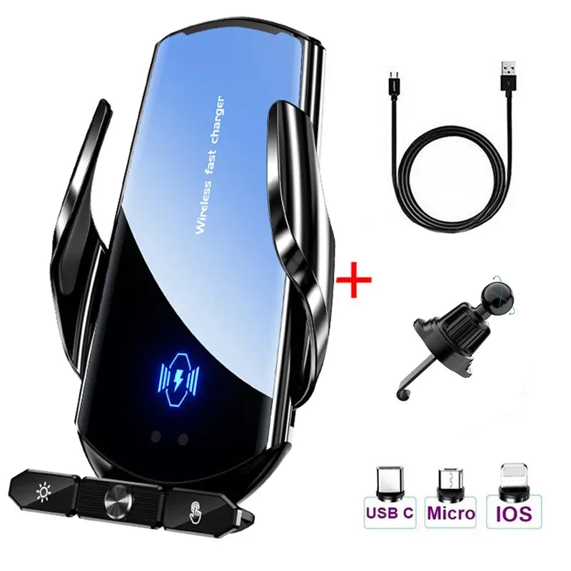 50W Wireless Car Charger for Samsung & iPhone