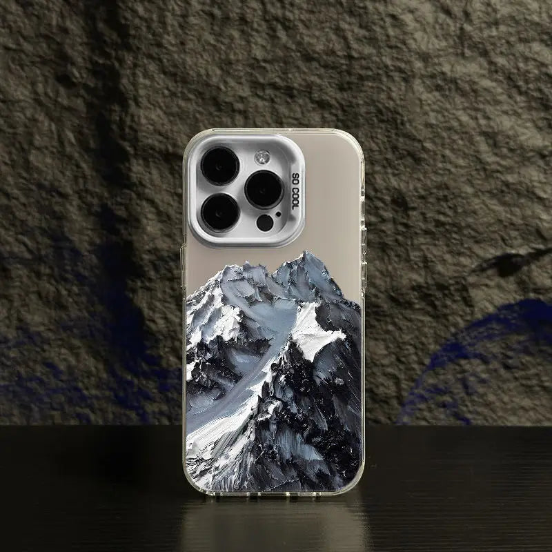 Beautiful Snow Mountain iPhone Case - Soft Anti-Fall Back Cover