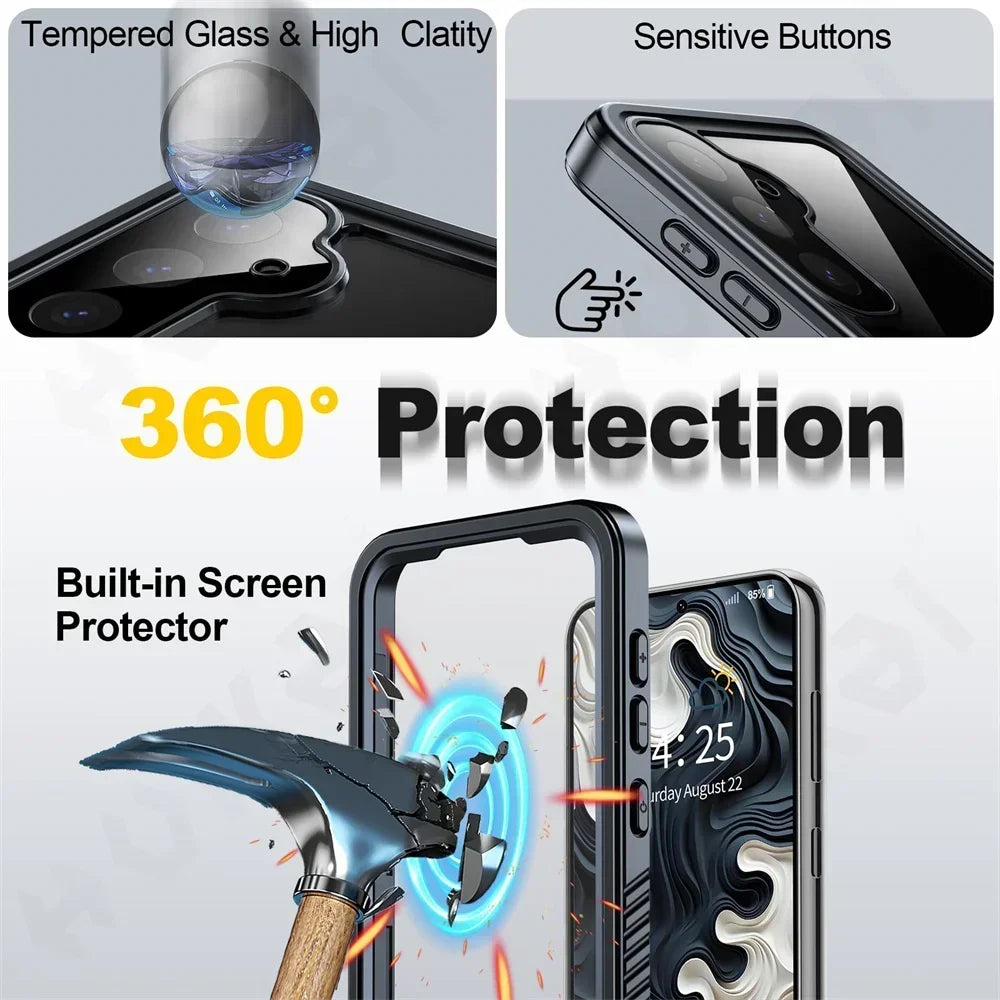 IP68 Waterproof Case for Samsung Galaxy S Series and Note