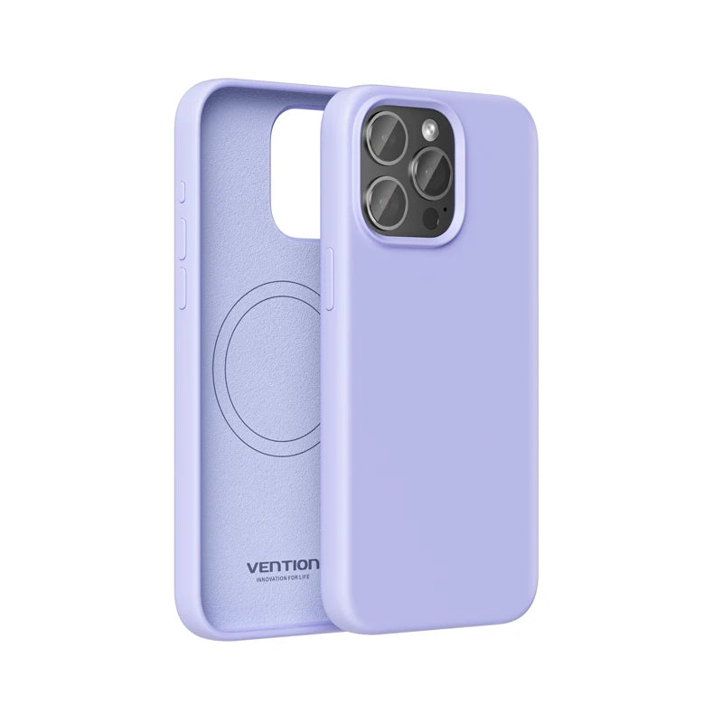 Vention Liquid Silicone Magnetic iPhone Case for 13-15 ProMax, Wireless Charging